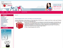 Tablet Screenshot of geburtstagsgeschenkonline.de